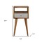 Homeroots 22" Brown Solid Wood Square One Drawer Nightstand 651893 - alternate 7