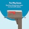 Architectural Mailboxes Classic All-in-One Plastic Mailbox and Post Combo Plastic Combo, Mocha GCL100MAM - alternate 6