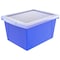 Storex 4 Gallon Storage Bin with Lid, Blue 61412U06C - alternate 1