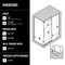 Vigo E-Class 36 in. L x 48 in. W x 82 in. H Frameless Sliding Shower Enclosure Kit in Matte Gold VG6053MGCL48WR - alternate 7