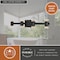Vaxcel Sunset Hill 4-Light Matte Black LED Contemporary Vanity Light with Clear Bubble Glass W0585 - alternate 5