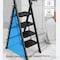 Wrightmaster 3.7 ft. Steel Step Ladder, 8 ft. Reach with Tool Rack and Sponge Armrest, 300 lb. Capacity ZoroBLACK-4 - alternate 6