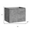 Homeroots 24" Gray Wood Freestanding Bathroom Vanity With White Sink And Two Drawers 627415 - alternate 5