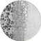 Homeroots 8' Gray Silver And Charcoal Round Abstract Washable Indoor Outdoor Area Rug 582520 - alternate 6