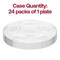 Smarty Had A Party 12" Clear with Gold Round Section Tray Disposable Plastic Seder Plates (24 Plates), 24PK 2668-CLG-CASE - alternate 5