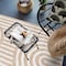 World Rug Gallery Abstract Arch Shag Area Rug 4 ft x 6 ft Beige WR121BEIGE4X6 - alternate 6