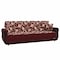 Homeroots 90" Burgundy Chenille Convertible Futon Sleeper Sofa And Toss Pillows With Storage 607130 - alternate 5
