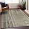 Homeroots 3' X 5' Taupe And Dark Gray Striped Washable Indoor Outdoor Area Rug 602815 - alternate 7