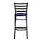 Flash Furniture HERCULES Black Ladder Back Metal Restaurant Barstool - Blue Vinyl Seat XU-DG697BLAD-BAR-BLV-GG - alternate 7