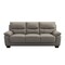 Homeroots 82" Gray Faux Leather Sofa 565009 - alternate 3