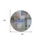 Homeroots 8' Brown Green And Blue Round Abstract Washable Indoor Outdoor Area Rug 604278 - alternate 9