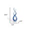 Homeroots 20" Clear and Blue Murano Glass Modern Abstract Tabletop Sculpture 376066 - alternate 6
