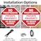 Signmission No Trespassing Private Property No, 10 inch X 10 inch, Aluminum Metal Signs, 2PK OC-A-2PACK-10-91 - alternate 4