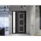 Vdomdoors Front Exterior Prehung Metal-Plastic Door, Manux 8661 Matte Black, Side Sidelite Transom, Office Co MANUX8661EXD-BLK-W36+16xH80-RH - alternate 3