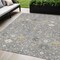 Homeroots 5' X 8' Gray Gold And Ivory Oriental Washable Indoor Outdoor Area Rug 598047 - alternate 1