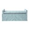 Homeroots 50" Blue Upholstered Linen Bench with Flip top 530677 - alternate 1