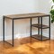 Homeroots 50" Brown and Black Solid Wood Writing Desk 402036 - alternate 8