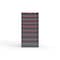 Strong Hold 8 drawer cabinet - (4x 5ft, 2x 6ft, 2x 7ft) - Red accents - Electronic Lock S3060-PPRAS-0802DS - alternate 1