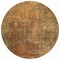 Homeroots 8' Brown Beige And Taupe Round Abstract Washable Indoor Outdoor Area Rug 577645 - alternate 6