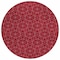 Homeroots 8' Red Black And Ivory Round Geometric Washable Indoor Outdoor Area Rug 596760 - alternate 7