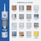 Ge Window & Door All-Purpose Sealant Clear 10.1 Oz. Cartridge 2795576 - alternate 6