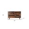 Homeroots 63" Dark Brown Solid Wood Live Edge Six Drawer Double Dresser 551637 - alternate 5