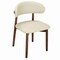 Leisuremod Sable Faux Leather Dining Chair with Rubberwood Legs SCW18BR - alternate 1