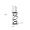 Homeroots 17" Black Geometric Glass And Metal Tabletop Pillar Candle Holder 608389 - alternate 5