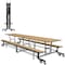 Palmer Hamilton Rectangle Cafeteria Bench Table, 145 in W, 29 in H, Fusion Maple 19F18293012FB - alternate 6
