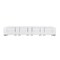 Homeroots 170" White Top Grain Leather Reclining Metal USB Sofa 720425 - alternate 8