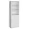 Homeroots Set of Three White Wood Five Tier Modular Bookcase with Four Doors, 3PK 546621 - alternate 4