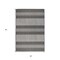 Homeroots 8' Runner Blue and Gray Striped Stain Resistant Indoor Outdoor Runner Rug 531650 - alternate 7
