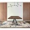 Homeroots 87" Walnut And Black Rectangular Manufactured Wood And Iron Dining Table 486040 - alternate 4