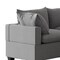 Homeroots 93" Gray Fabric Modular Sofa With Ottoman And Storage 568270 - alternate 5