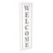 Homeroots 39" X 11" White and Black Welcome Metal Wall Decor 489596 - alternate 4