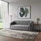 Homeroots 85" Gray Velvet Manufactured Wood Sofa 543936 - alternate 7