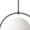 Homeroots White Single Metal Dimmable Ceiling Light With White Shades 611621 - alternate 2