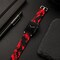 Elegani Alligator-Embossed Leather Band Compatible with Apple Watch 46mm, Red, Yellow Gold Buckle LAT5-RED-YGD-46 - alternate 3