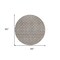 Homeroots 8' Taupe And Beige Round Geometric Washable Indoor Outdoor Area Rug 596215 - alternate 6