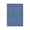 Homeroots 8' X 10' Blue And Ivory Geometric Washable Indoor Outdoor Area Rug 596180 - alternate 6