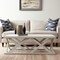 Homeroots 48" Off White Solid Wood Distressed Geo Frame Coffee Table 603247 - alternate 1