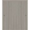 Sartodoors Sliding Closet Bypass Doors 72 x 96 inches, BASIC 3001 Oak Franko, Rails Hardware Set, Wood Solid BASIC3001DBD-DUFR-7296 - alternate 1
