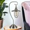 Homeroots 22" Nickel Metal Arched Table Lamp With Nickel Cage Shade 524333 - alternate 5