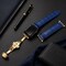 Elegani Alligator-Embossed Leather Watch Replacement Band Compatible with Apple Watch 41mm, Blue LAT2-BLU-41mm - alternate 2