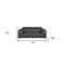 Homeroots 70" Dark Gray And Silver Metallic Leather Loveseat 546377 - alternate 15