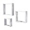 Homeroots Set Of 3 Square Rustic White Wash Wood Open Box Shelve, 3PK 380352 - alternate 1