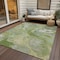 Homeroots 3' X 5' Green Blue And Gray Abstract Washable Indoor Outdoor Area Rug 597770 - alternate 5