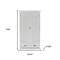Homeroots 43" Off White Solid Wood Two Drawer 523198 - alternate 11