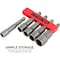 Neiko 0.25 in Hex Shank Magnetic Power Nut Driver Set 5 Piece SAE Sizes 0.25 in to 0.5 in Cr-V 10066A - alternate 3