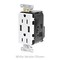 Leviton Lev-Lok TR Dup USB A-A 15A 125V Grn M56AA-N - alternate 3
